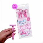 خود تراش زنانه ونوس صورتی SIMPLY VENUS پک 2 تیغه 5 عددی - Image 2